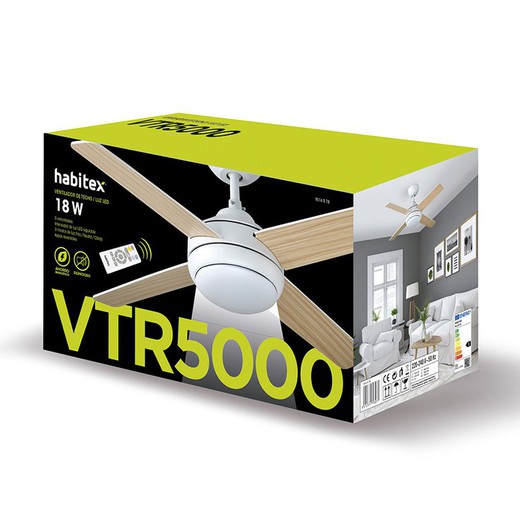 Ventilador Techo HABITEX VTR 5000 Con MD 9016R78 Rehabilitaweb