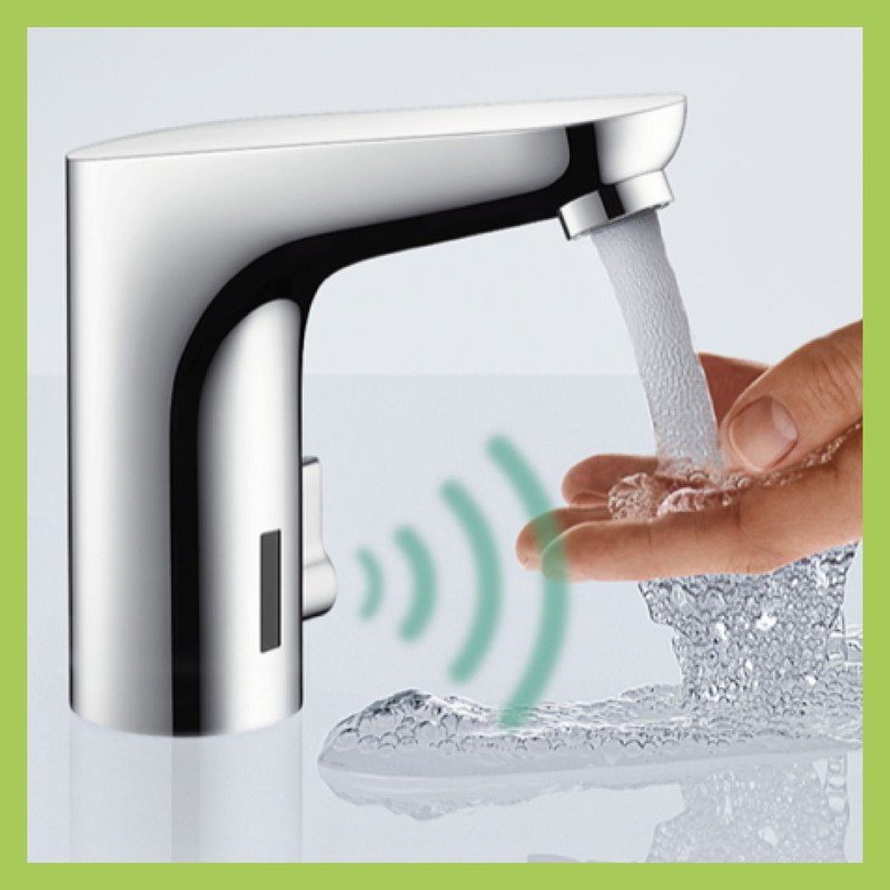 Electronic taps from the Hansgrohe Group offer hygienic, non-contact hand washing