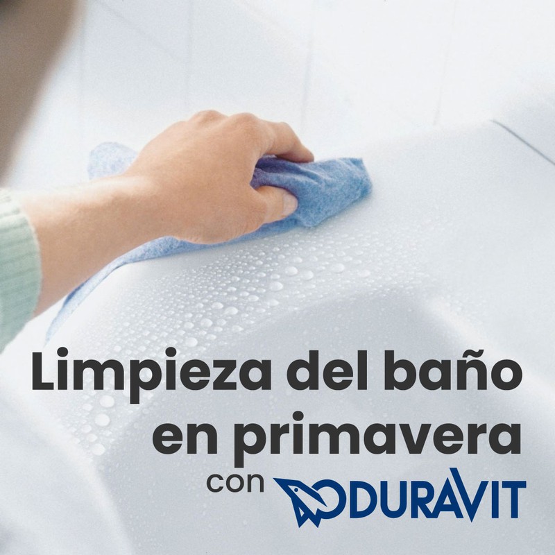 Limpieza del baño en primavera