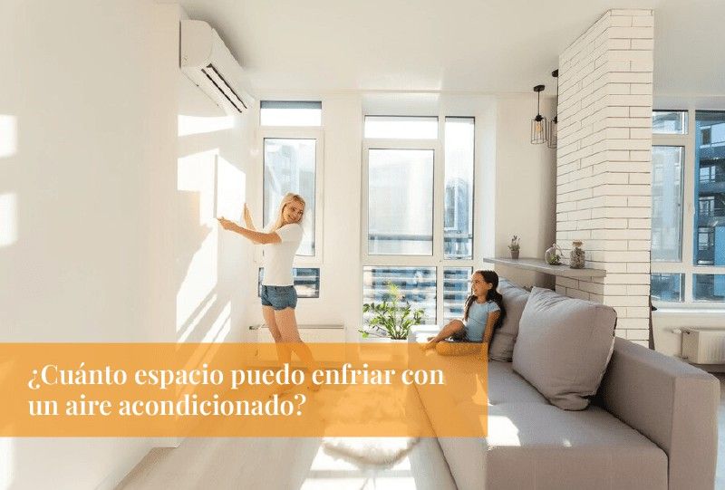 ¿Cuánto espacio puedo enfriar con un aire acondicionado?