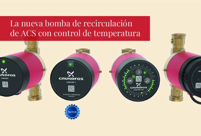 La nueva bomba de recirculación de ACS con control de temperatura