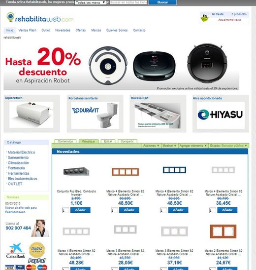Nuevo diseño de Rehabilitaweb