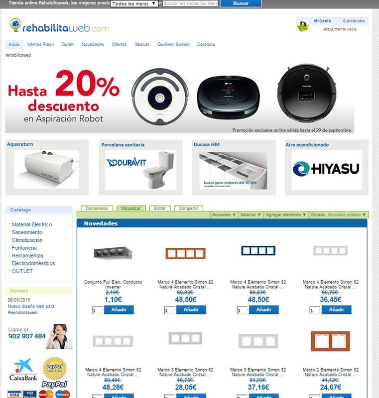 Nuevo diseño de Rehabilitaweb