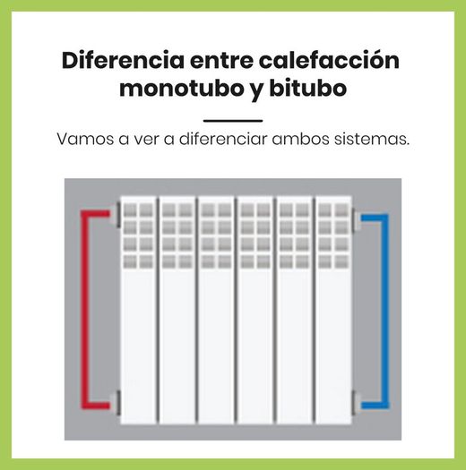 Diferencia entre calefacción monotubo y bitubo