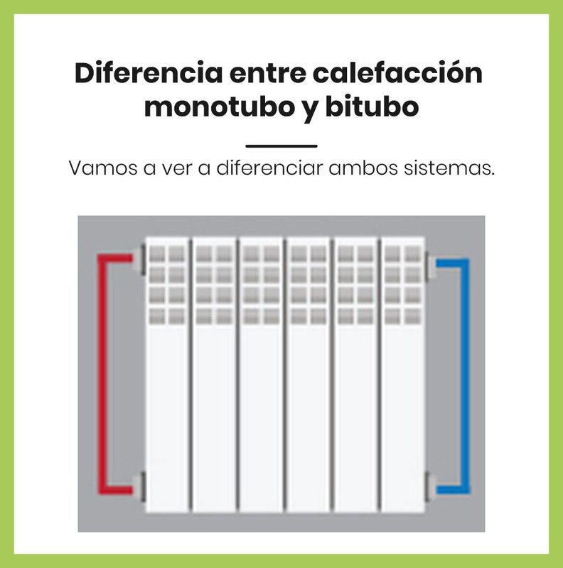 Diferencia entre calefacción monotubo y bitubo
