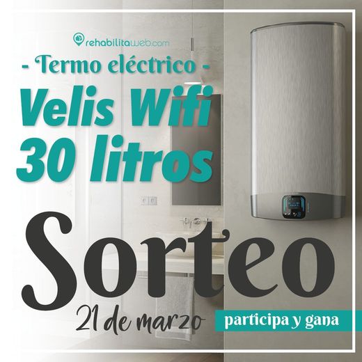 📢SORTEO TERMO ELÉCTRICO VELIS  WIFI 30L.📢