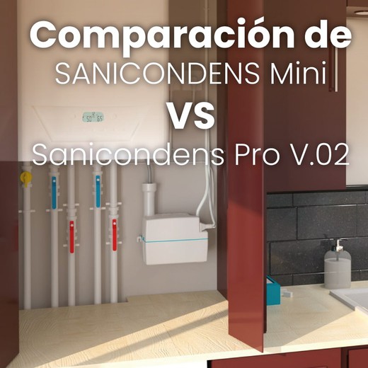 Vergelijking van Sanicondens Mini met Sanicondens Pro V.02