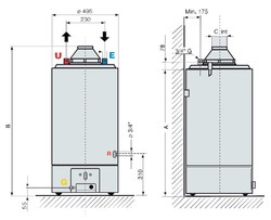 160 liter gas accumulator SGA X Ariston