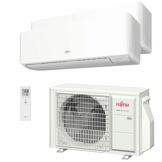 Fujitsu ASY2025U11MI-KM (W) 2x1 multi-split air conditioner with Wi-Fi included