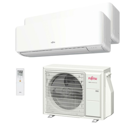 Fujitsu ASY3525U11MI-KM(W) 2x1 multisplit airconditioner met Wi-Fi inbegrepen
