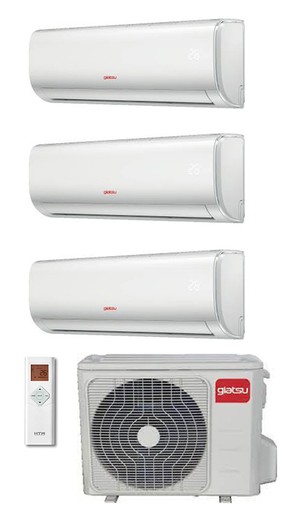 Multisplit air conditioner 3x1 GIA-MSI-09AR2R32 + GIA-MSI-12AR2R32 + GIA-MO3-27IX41BR32 Giatsu