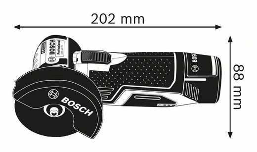 Smerigliatrice a batteria GWS 12V-76 Professional + 2 dischi in metallo + 1  disco multimateriale — Rehabilitaweb