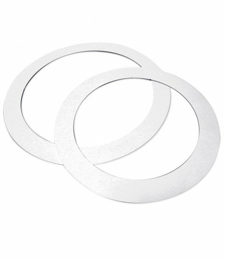 Ring deckt Löcher für Downlight Ø255mm außen weiß ab