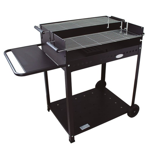 Double grill charcoal barbecue