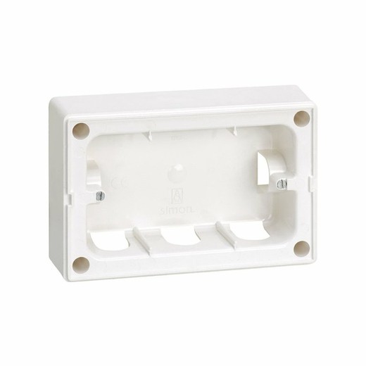 Base da caixa base para 1 quadro de linha para 2 elementos branco Simon 27 Centralizações