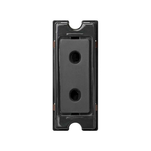 Two-pole socket outlet black Simon 82 Centralizations