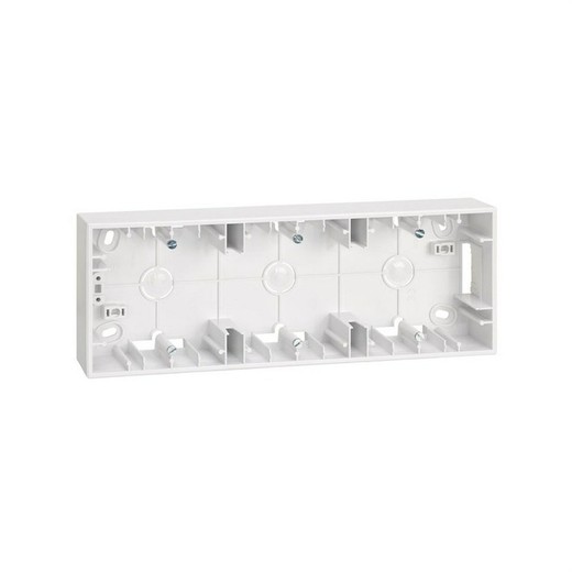 Base for surface wall box for 3 elements white Simon 27 Play
