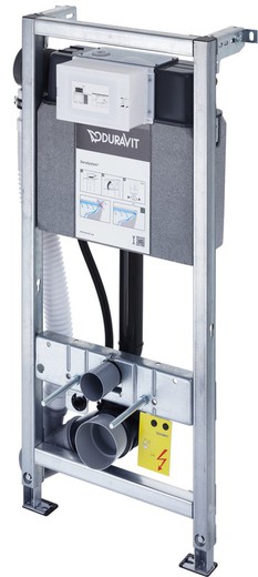 Bastidor inodoro DuraSystem con absorción y descarga higiénica integrada 115cm Duravit