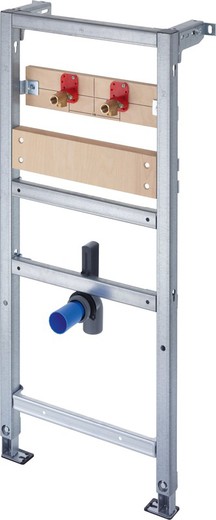 Estrutura de lavatório DuraSystem para torneiras Duravit de parede de 115 cm