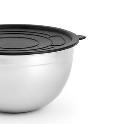 Roestvrijstalen kom van 16 cm met deksel Pengo H&H