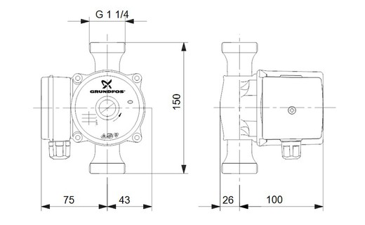 Grundfos Up 20 15n Canned Rotor Pump — Rehabilitaweb