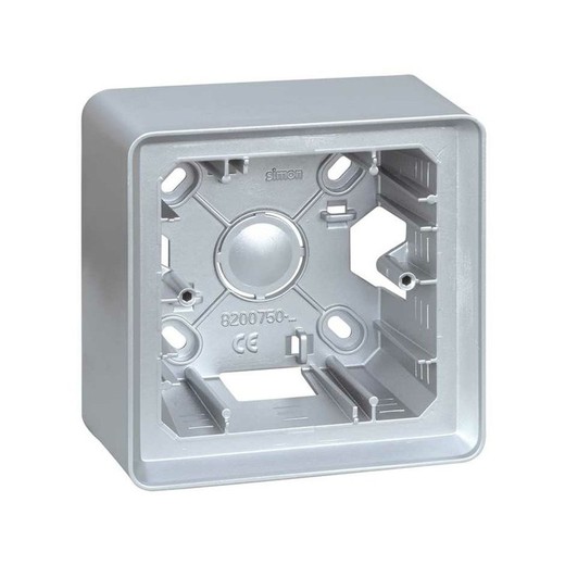 Boîte de surface pour 1 élément Simon 82 Detail aluminium