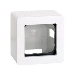 Surface box for 1 element white Simon 27
