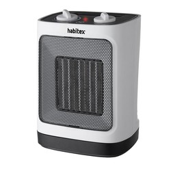 Calefactor cerámico HABITEX HQ364 1500W Oscilante y sistema antivuelco.  Ref. 9310R364
