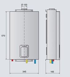 Ariston, Next Evo X - Calentador de Agua Butano 11L/min