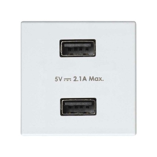 Simon 27 Play carregador USB fêmea branco