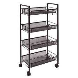 Metal auxiliary trolley 4 levels