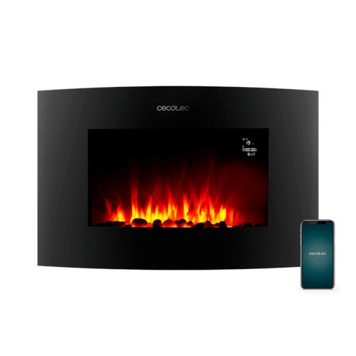 Electric fireplace Ready Warm 3550 Curved Flames Connected