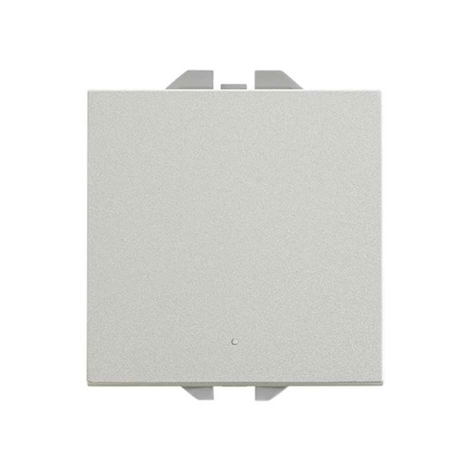 Interrupteur à bouton-poussoir Simon 270 10 AX aluminium