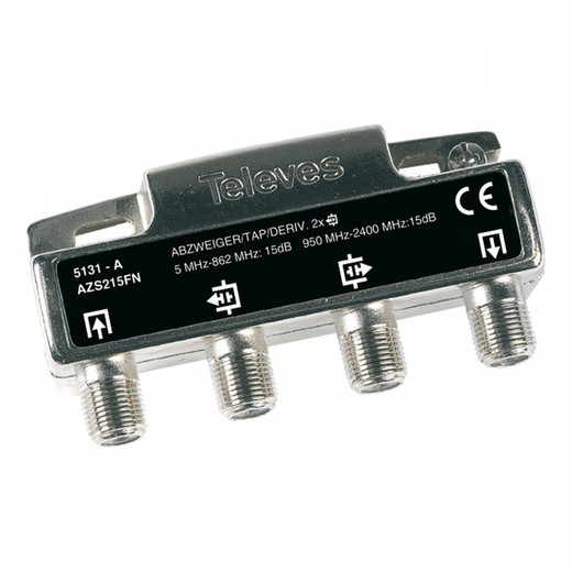 2D diverter type A with Televés F connectors