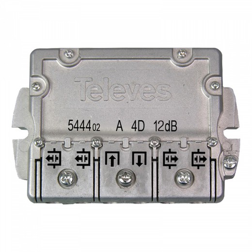 Derivador EasyF 4D 5 a 2400MHz 12dB Televés