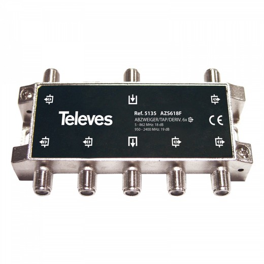 60 binnenkraan met F-connector 18dB TA televisies