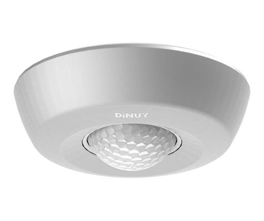 360º Bluetooth surface detector on silver ceiling