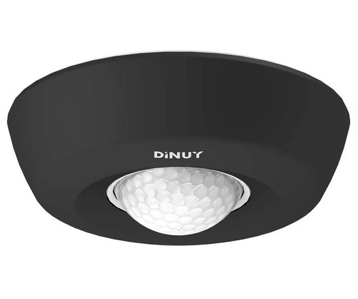360º black surface-mounted ceiling motion detector