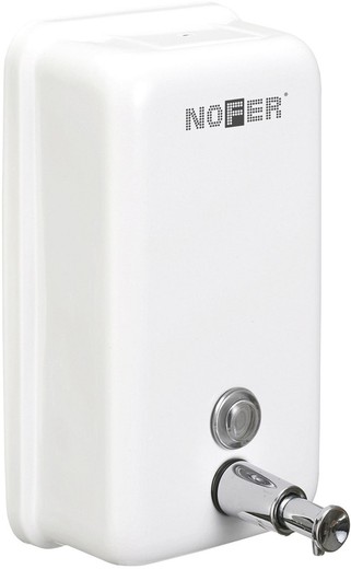 Distributeur de savon liquide vertical en acier inoxydable Nofer