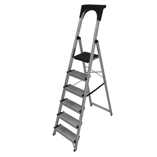 ALTIPESA Bricobox aluminum ladder 6 wide steps