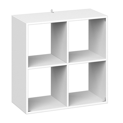 Shelving unit with 4 shelves white 67.6x32xh.67.65cm 5 Five