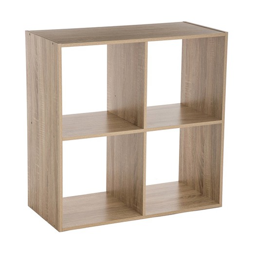 Rekken met 4 naturel planken 67,6x32xh.67,6cm 5 Five