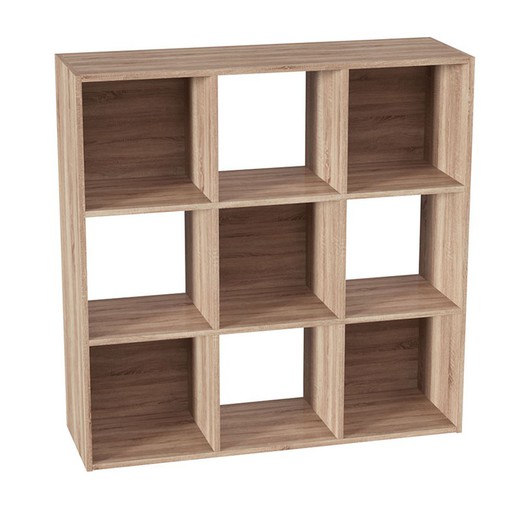 Shelving with 9 natural shelves 100.5x32xh.100.5cm 5 Five