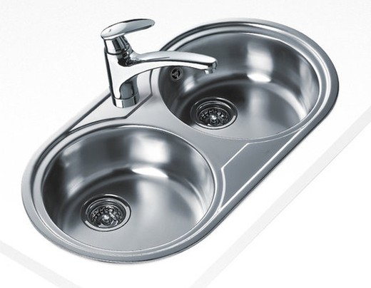 Teka DR-80 2C built-in 80 cm round sink