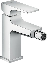 Grifo mezclador monomando de bidé con manecilla plana y vaciador Push-Open Hansgrohe