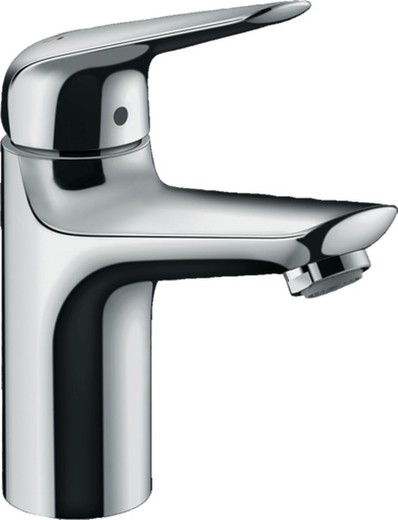 Hasgrohe chrome single lever basin mixer tap without waste set