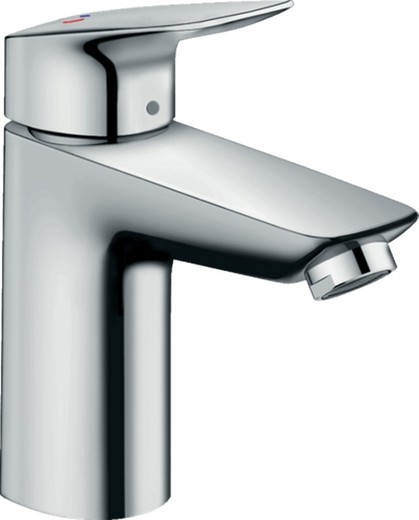 Logis 100 CoolStart washbasin mixer tap with pop-up waste Hansgrohe