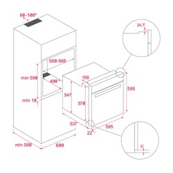 Horno pirolítico HSB 620 P multifunción A+ de 60 cm Teka — Rehabilitaweb