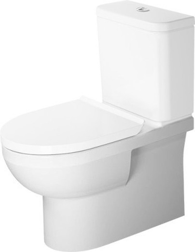 Duravit No.1 Rimless® floor-standing toilet with low tank