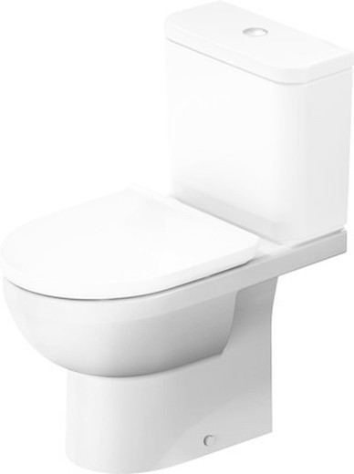 Free-standing toilet with low tank Duravit Rimless® No.1 Duravit